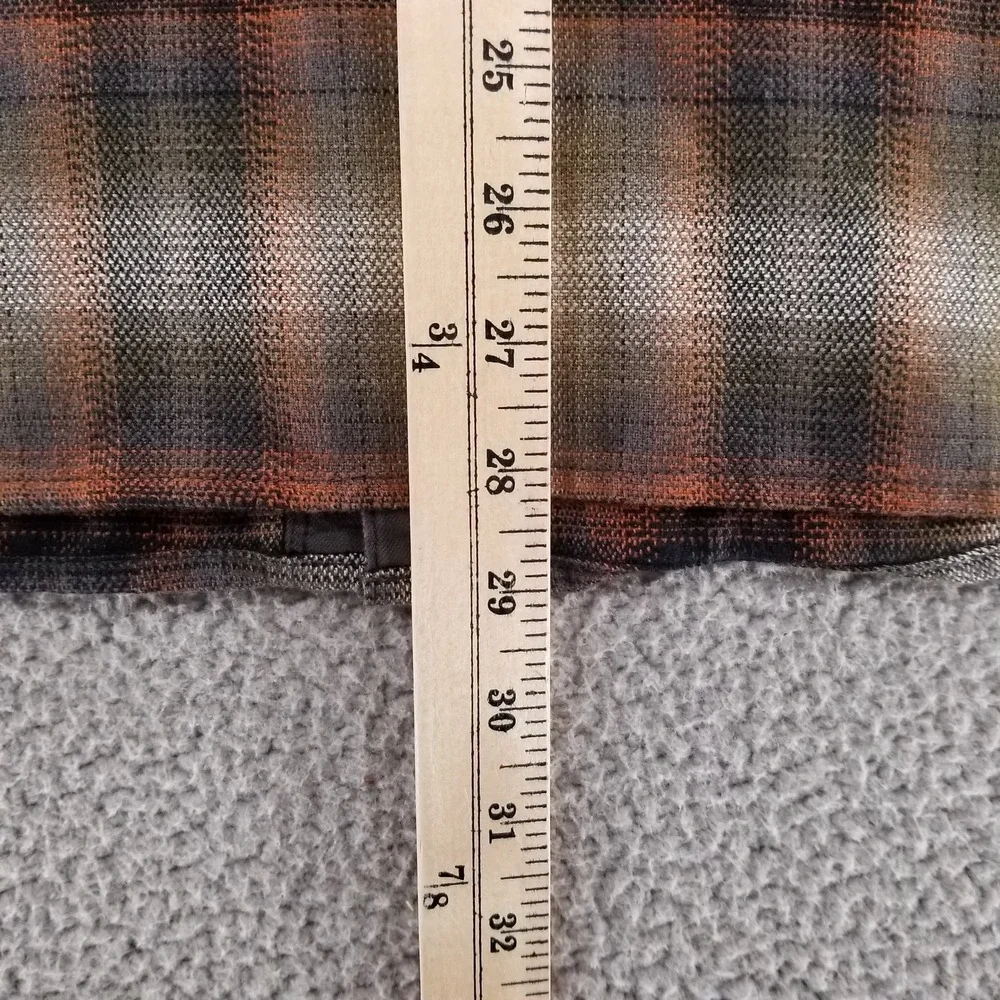 Kuhl Shirt Mens XL Brown Plaid The Law Flannel Outdoor Hiking Workwear Button Up
